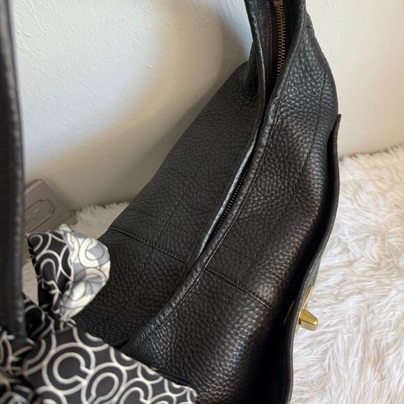 y2k COACH Ergo 11613 Black Pebbled Leather Hobo Shoulder Bag Handbag - Picture 12 of 13